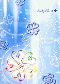 Lucky clover for good luck -Blue- 2*