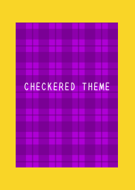 PURPLE CHECKERED THEMEj-YELLOW-RED