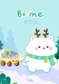 Christmas Warm cat cute m122