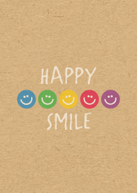 HAPPY SMILE -5color KRAFT-