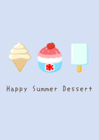 Happy Summer Dessert-BLUE GRAY