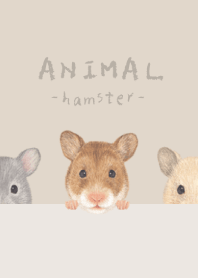 ANIMAL - Golden hamster - PASTEL BROWN