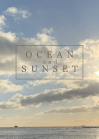OCEAN and SUNSET-LOVE HAWAII