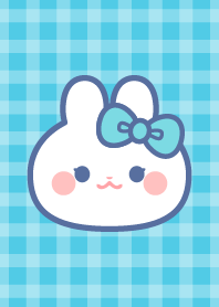 Light blue ribbon rabbit theme