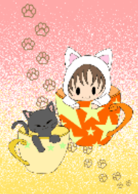 カップ×ネコ。