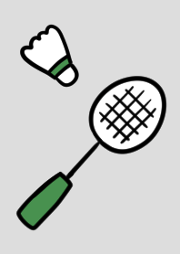 Badminton theme gray  green