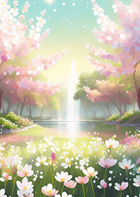 優美な春の風景の着せかえ(Spring-756)