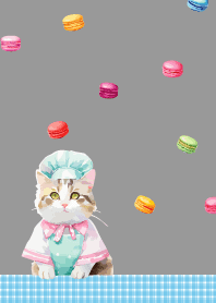 Cat Pastry Chef2  blackJ