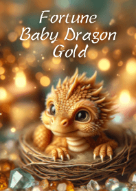 Fortune's Baby Dragon (Gold)