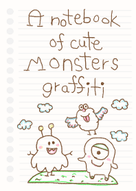 A notebook of cute Monsters graffiti! 4