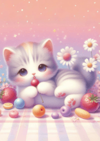 Cute fat cat round body n.11