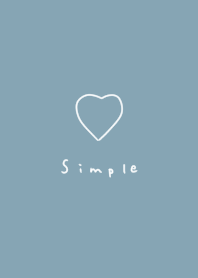 Simple heart and blue beige.