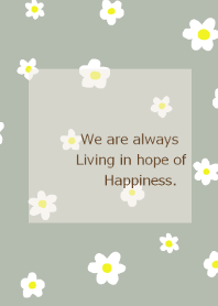 flower pattern /dusty green