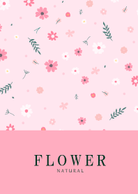 FLOWER MILKY PINK -NATURAL 100