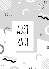 Abstract Geo Half Grayscale 2