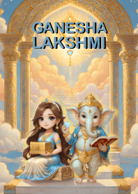 Ganesha-Lakshmi : wealth, prosperity