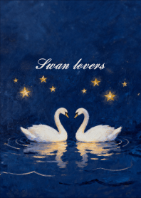 A Nighttime Date for Swans