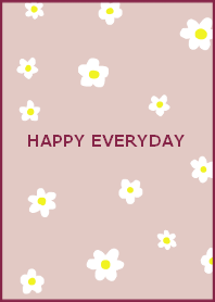HAPPY EVERYDAY (burgundy)