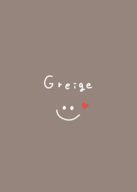 Greige and simple. Smile.