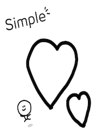 Simple-ハート時々まる