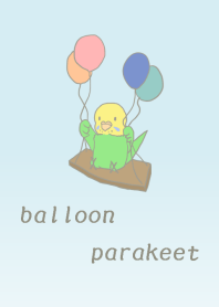 The theme of balloon parakeet