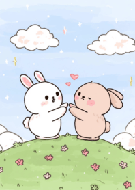 cute little round rabbit_17