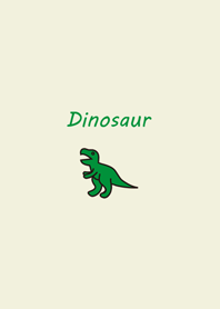 Simple classic green dinosaur