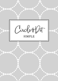 Circle&Polka Dots / Gray