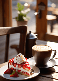 Coffee strawberry chocolate cake A838b3