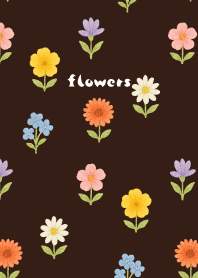 Flowers a la carte04 on brown