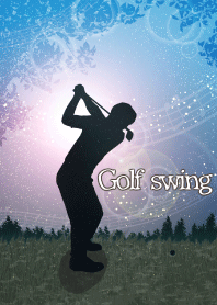 Golf swing 1-Blue-