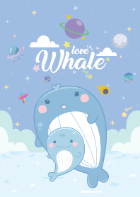 Whale Love Galaxy Sea Blue