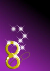 金運アップゴールド8 ブラックパープル