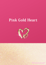 Pink Gold Heart