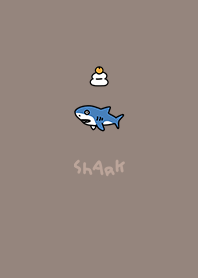 Mochi and surprised shark dull brown.