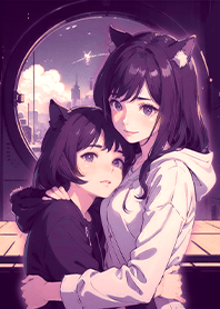 หญิงสาวน่ารัก สองสาวหูแมว1.1