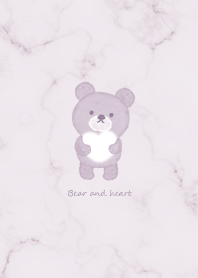 Bear and fluffy heart2 lavender14_1