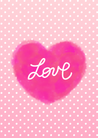 LOVE heart2- watercolor-