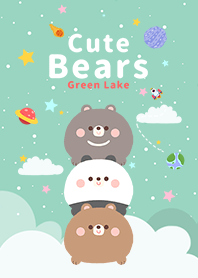 misty cat-Cute Bears Galaxy Green Lake