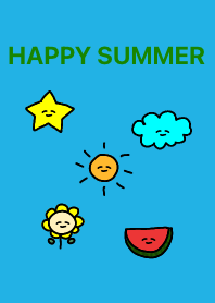 HAPPY_SUMMER (水色×緑)
