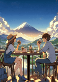 Cute Couple and Coffee V.2