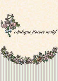 Antique flower motif