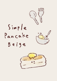 シンプル パンケーキ ベージュ