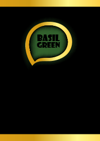 Basil Green in Gold Black