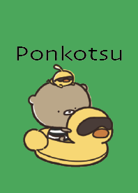 Green : Summer bear Ponkotsu 4