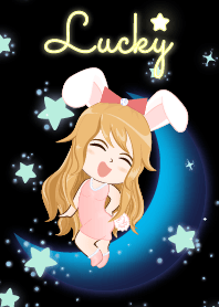 Lucky (bunny girl on Blue moon)