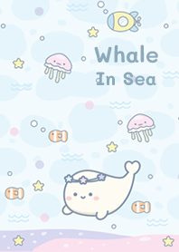 Whale In Blue Sea!