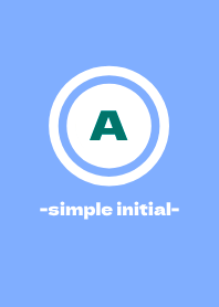 simple initial-A- THEME 7