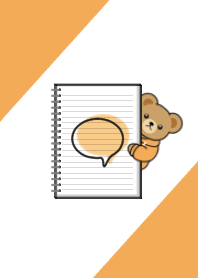 Teddy Bear[Stationery/ORANGE]