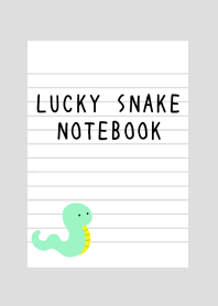 LUCKY SNAKE NOTEBOOK-GRAY